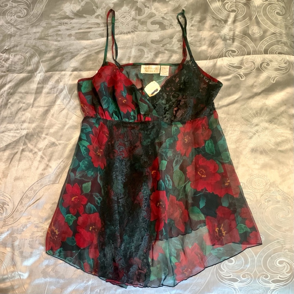Floral Babydoll Lingerie Top